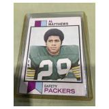 Al Matthews 1973 topps error Missing Back