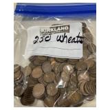 250 Wheat Cents