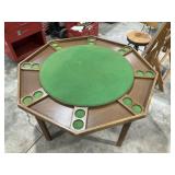 Folding Felt Top Poker Table