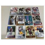 12 NFL rookie Autograph Cards