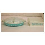 Vintage Pyrex Covered Dishes set of 2