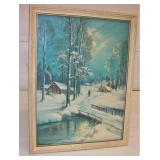 W M Thompson 1944 Litho 17.5" X 13.5