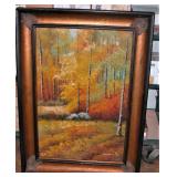 Oil Painting on Canvas Signed 33" X 45" Framed