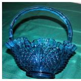 Fenton Hobnail & Rope Pattern Basket