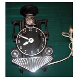 Vintage Light Up Train Clock