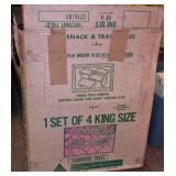 Vintage TV Trays in Original Box never Used