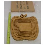 New in box never used Apple Trivet Wood
