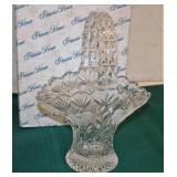 Princess House Crystal Basket Like new condition
