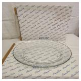 Two 1990sPrincess House Etched Platters 18in