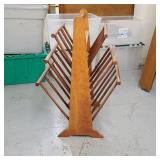 Vintage Wooden Magazine Rack
