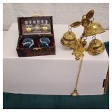 Brass Wall Bell & Healing Balls in Box
