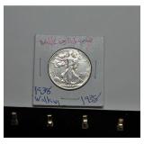 1938 Walking Liberty Half Dollar
