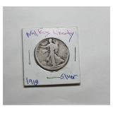 1918 Walking Liberty Half Dollar