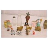 Vintage Estate Pottery Glass & Animal Figures