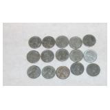 1942 Steel Pennies 15 Count