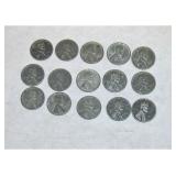 1943 Steel Pennies 15 Count
