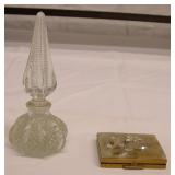 Vintage Compact & Perfume Bottle