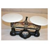 Ohaus 1930s Cast Iron Balance Gram Scale