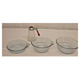 Pyrex Bowls & Condiment Server