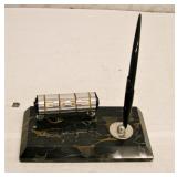 Vintage Pen Date Desk Plate
