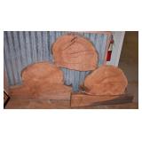 Cedar Slabs of wood set of 3