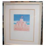 Signed M Wiscombe Sandcastle Beach  28" X 24"