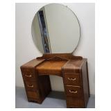 Vintage Waterfall Vanity &Bench 4 Drawer