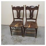 Antique Kitchen Chairs set of 2