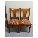 Maple Kitchen Chairs set of 2