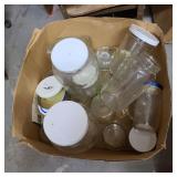 Box Lot of Vintage Large Glass Jars