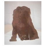 Iron Bull Dog Garden Art 18" Tall 18" Wide