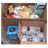 Box Lot of Assorted Light Bulbs