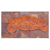 Antique Oak Towel Rack 17" Long