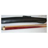 Vintage Pool Stick w Case