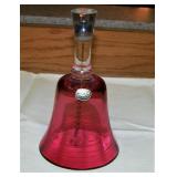 Bohemia Cranberry Bell 6" T