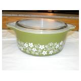 SPRING BLOSSOM PYREX BOWL w LID