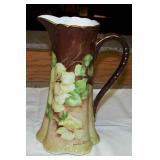 Antique Dogwood Pitcher 8" Tall