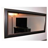 Black & Bronze Wall Mirror 62" L 27" W