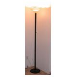 Floor Lamp Glass Shade w Dimmer Switch