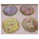 Hand Painted Plates set of 4