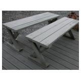 Wood Benches set of 2