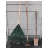 Shovel Rake & Hoe