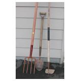 Pitch Fork Hoe & Shovel