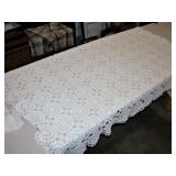 Crochet Table Cloth 61.5" 54"