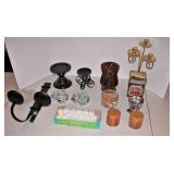 Candles & Holders Lot