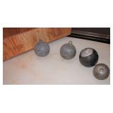 Down Rigger Weights w wood Box