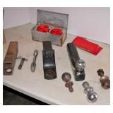 Trailer Hitch & Ball Box Lot