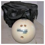 Vintage Galaxie 300 Bowling Ball w Bag