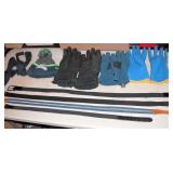 Seahawk Hat Belts Gloves Suspenders