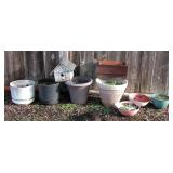 Garden Plant Pots Lot